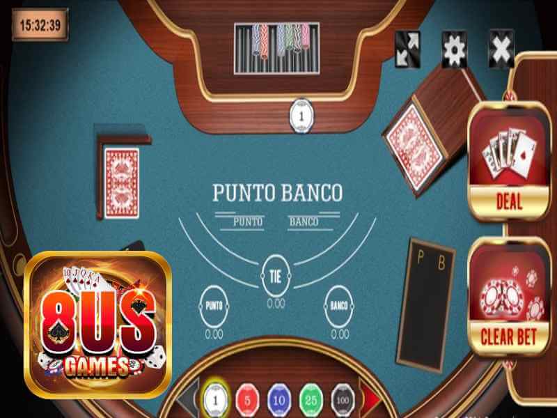 Chơi Game Baccarat Punto Banco tại cổng game 8us